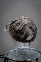 Artisan Hand-Painted Cybersigilism &Yantra Distressed Cap/Aviator Hat  職人手繪賽博 梵天符號 舊化帽 飛行帽