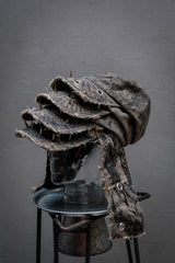Artisan Hand-Painted Cybersigilism &Yantra Distressed Cap/Aviator Hat  職人手繪賽博 梵天符號 舊化帽 飛行帽