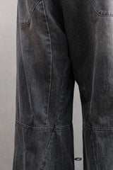 Professor.E 23SS | Curved Panel Denim pant