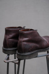 Alden 14907 Color 8 Shell Cordovan Plain Toe Chukka Boot 深酒紅馬臀革三孔短靴