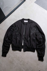 Professor.E 23FW - Embroidered Mega Bomber （Black）