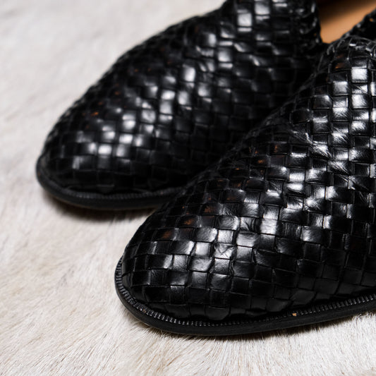 Genuine Leather Woven Slip on Loafer 真皮編織懶人樂福鞋
