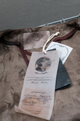 Professor.e 25ss Forgotten Materials Double-breasted Collarless Shirt