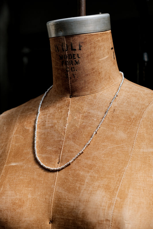 Micro Geometric Fine Silver Chain 微型幾何純銀層次鍊
