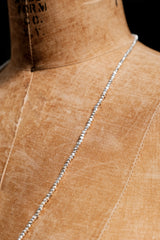 Irregular Cubes Fine Silver 999 Handmade Beaded Necklace 不規則構築純銀手工串珠鍊