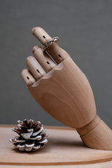 Minimalist Braid Fine Silver 999 Ring 極簡編格純銀戒