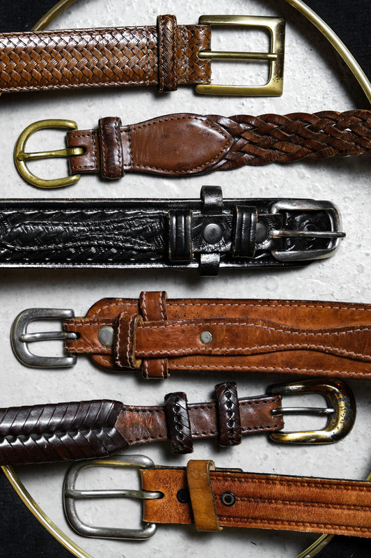 American Casual / Western Style Genuine Leather Belt 復古阿美咔嘰/西部風格真皮腰帶 皮帶