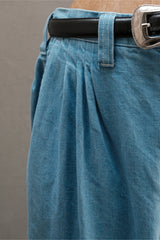 Porter Classic 2023 JAZZ DENIM KANAZAWA LIMITED 棉質丹寧雙打褶氣球褲
