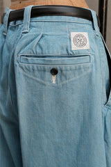 Porter Classic 2023 JAZZ DENIM KANAZAWA LIMITED 棉質丹寧雙打褶氣球褲