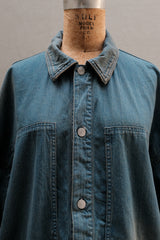 CLESSTE VINTAGE DYED SELVEDGE DENIM US ARMY M-35 PULLOVER JACKET 日本工藝品牌 復古水洗M35套頭夾克外套