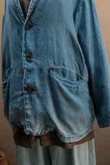 Porter Classic Indigo Linen Wide Jacket 藍染亞麻寬幅外套