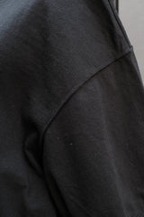 UNUSED Oversized Crewneck Tee 日本設計師品牌 黑色水洗感落肩短袖