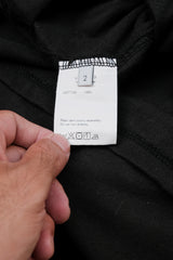 UNUSED Oversized Crewneck Tee 日本設計師品牌 黑色水洗感落肩短袖