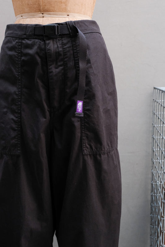 THE NORTH FACE PURPLE LABEL Ripstop Wide Cropped Pants紫標北臉 黑色防撕裂工裝錐形褲