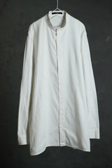 Solemn 16A/W Morality Shirt 台灣設計師品牌 不對稱剪裁 純棉類麻質立領襯衫