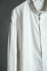 Solemn 16A/W Morality Shirt 台灣設計師品牌 不對稱剪裁 純棉類麻質立領襯衫