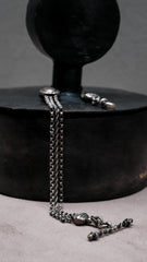 Victorian 800 Silver Multi-Strand Tassel Anklet with T-Bar 維多利亞時期 800銀 多股流蘇T-Bar腳鍊