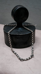 Sterling Silver 925 Hand-Textured Belcher Chain Necklace 手工鎚紋圓環鏈純銀項鍊
