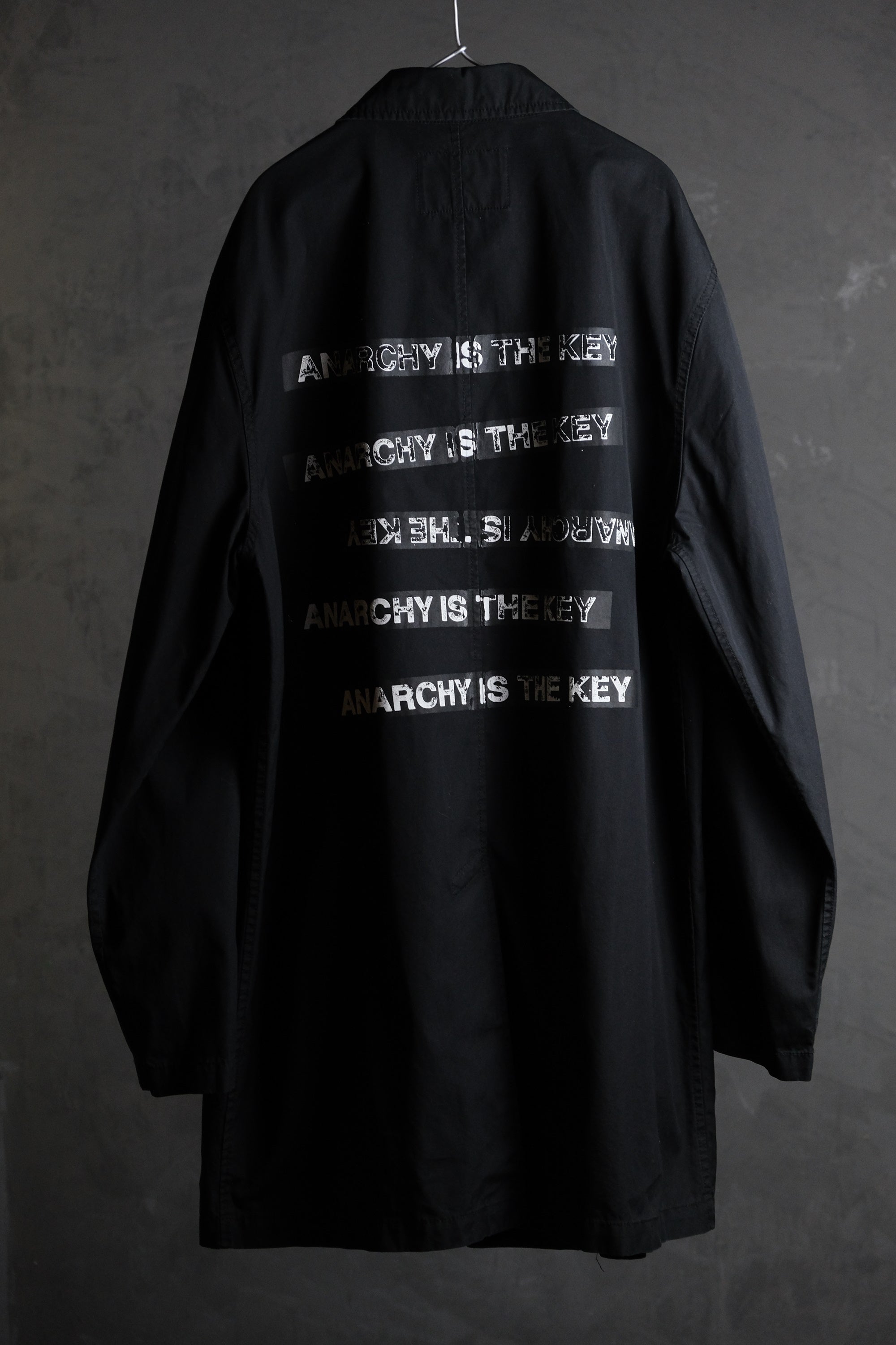 Supreme x Undercover 15S/S Trench Coat Joint Hand Brush Style Slogan C