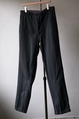 Vintage 1950s  French green black striped trousers pants 法國墨綠條紋棉質西裝褲