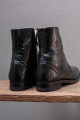 Vintage Soft Square Toe Side-Zip Leather Boots (BILTRITE Rubber Heel)⁠復古方圓頭側拉鍊皮革中筒靴