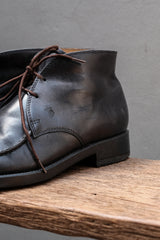 TOD'S Made in Italy U-Toe Leather Chukka Boots (Black)⁠義大利製 經典U型縫線皮革繫帶短靴 /查卡靴 (黑色)