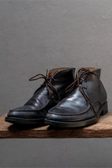 TOD'S Made in Italy U-Toe Leather Chukka Boots (Black)⁠義大利製 經典U型縫線皮革繫帶短靴 /查卡靴 (黑色)