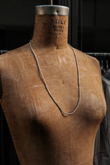 Hammered Nugget Fine Silver 999 Handmade Beaded Necklace 槌紋碎銀純銀手工串珠鍊