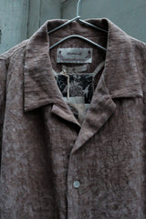 Professor.E 21SS Seasonal Print Long Sleeve Shirt 皺褶提花開領長袖襯衫 (雙面穿)