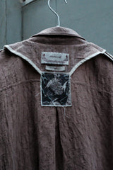 Professor.E 21SS Seasonal Print Long Sleeve Shirt 皺褶提花開領長袖襯衫 (雙面穿)