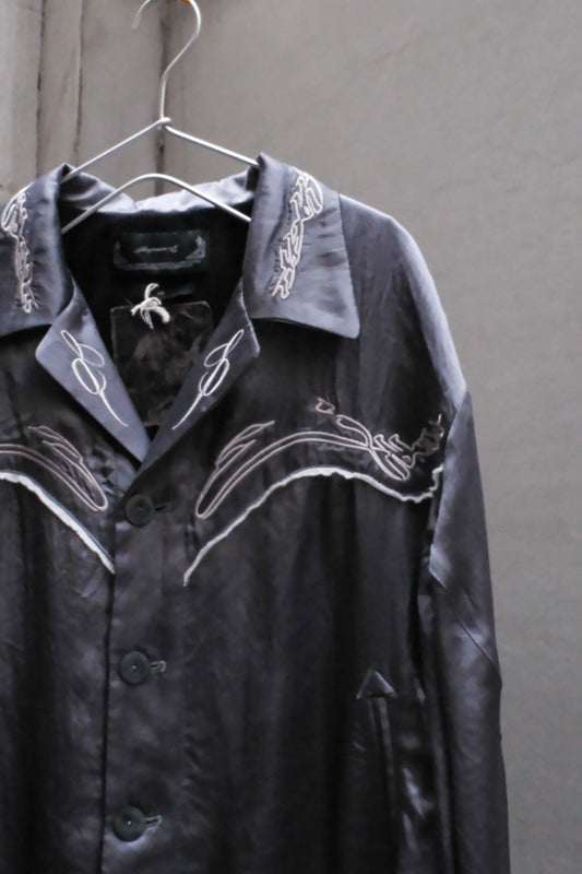 Professor.E 21SS "E IN ROCK PARTY" Western JKT 西部刺繡緞面夾克