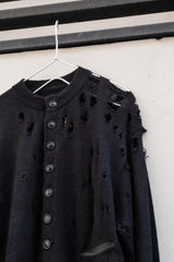 Professor.E Aged Knit Jacket / Layered Knit洗水破壞感針織衫