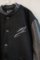Professor.E Horse Leather Sleeve Jacket 馬皮袖拼接夾克