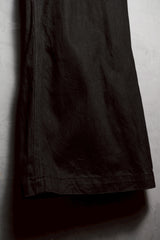 Black Waxed Denim Wide Leg Baggy Jeans 伴訂製款式黑色蠟布闊腿寬褲