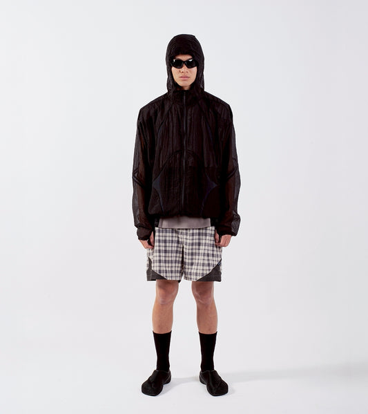 Nozzle quiz Airy Mono Windbreaker-Black 防風外套 黑