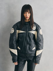 Furygan “Team Fury International” Racing Leather Jacket 黑豹標誌賽車皮衣 法國製