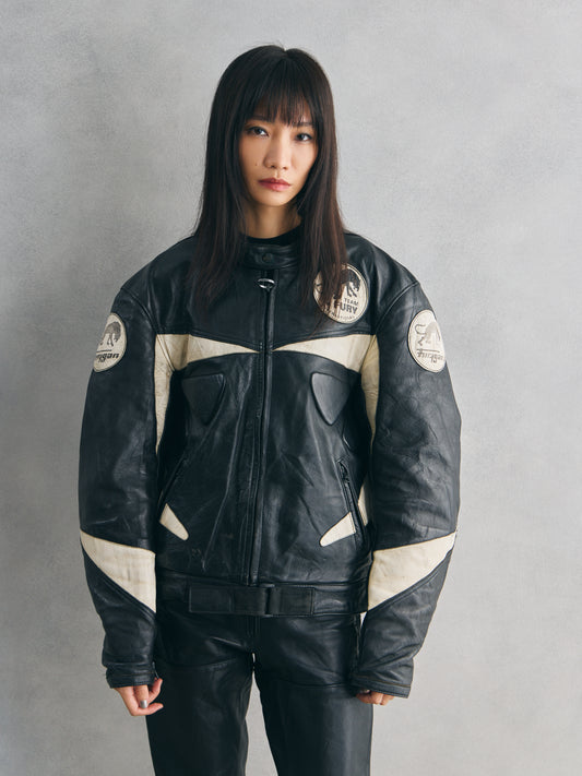 Furygan “Team Fury International” Racing Leather Jacket 黑豹標誌賽車皮衣 法國製