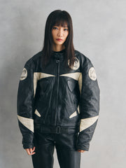 Furygan “Team Fury International” Racing Leather Jacket 黑豹標誌賽車皮衣 法國製