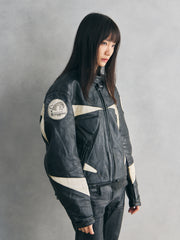 Furygan “Team Fury International” Racing Leather Jacket 黑豹標誌賽車皮衣 法國製