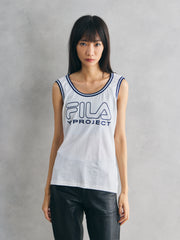 Y/PROJECT X FILA THREE COLLAR Tank Top Glenn Martens 設計 解構滾邊運動背心