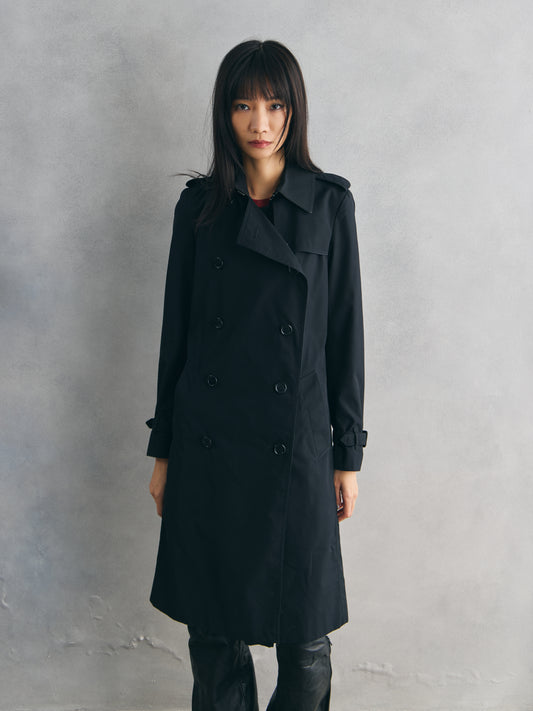 Burberry London Black Cotton Trench Coat 博柏利 黑色棉質風衣外套 英國製