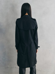 Burberry London Black Cotton Trench Coat 博柏利 黑色棉質風衣外套 英國製