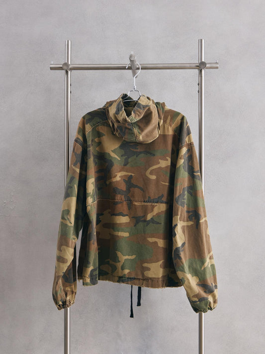 ANCELLM - CAMO ZIPUP HOODIE 日本設計師品牌 迷彩連帽抽鬚外套