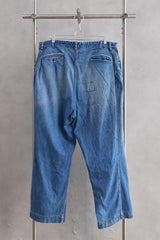 BOWWOW 2025SS USN DENIM PANTS - Japanese American style brand distressed splatter paint straight leg jeans