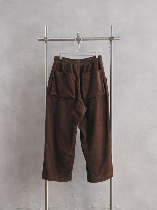 VOAAOV CORDUROY Gather Waist Wide Pants my beautiful landlet支線品牌 立體口袋寬版燈芯絨休閒長褲