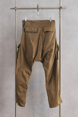 NILMANCE FW18-MP-01 High-density Cotton Pants - Olive Urban Functional Brand Functional Cotton Low-Cut Pocket Pants