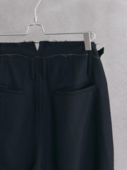 Professor.E 25FW FRAYED PANTS BLACK