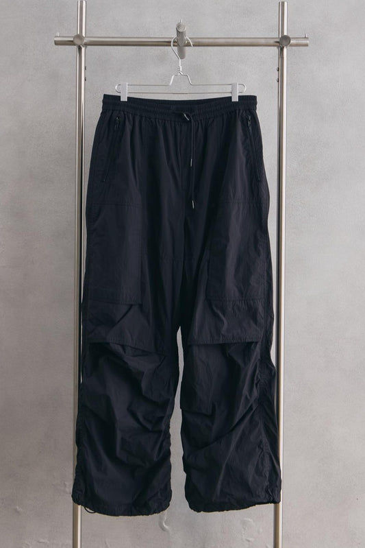 Juun.J 2023 SS Nylon Cargo Pants韓國高端時裝品牌 黑色尼龍立體剪裁工裝長褲
