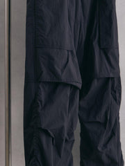 Juun.J 2023 SS Nylon Cargo Pants韓國高端時裝品牌 黑色尼龍立體剪裁工裝長褲