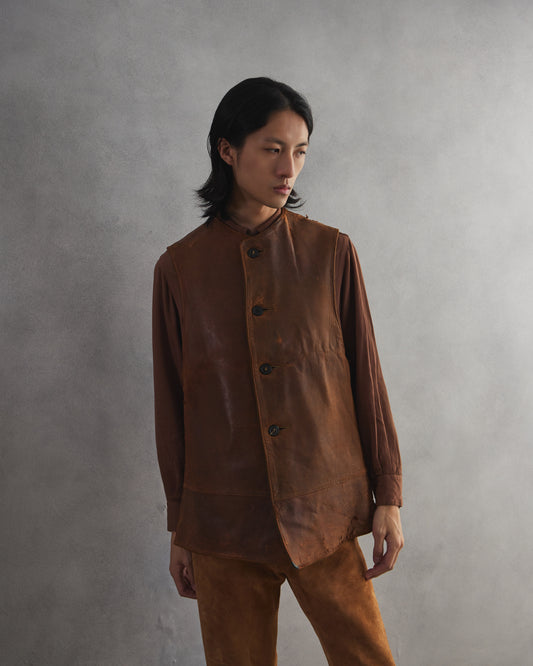 U.S.ARMY 1910’s WWI Jerkin Leather Vest 美軍一戰公發皮革背心